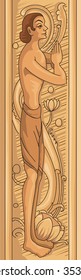 Illustration of yoga position