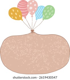 Illustration - You can use a variety of pockets with balloons.