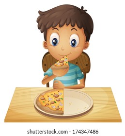 Eating Pizza Clipart Hd Stock Images Shutterstock