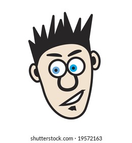 Spiky Hair Cartoon - The Best Drop Fade Hairstyles