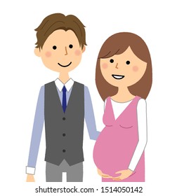 It is an illustration of a young couple.