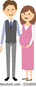 It is an illustration of a young couple.