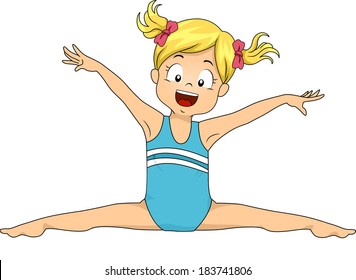 Cartoon Gymnastics Images Stock Photos Vectors Shutterstock Check out inspiring examples of gymnastics artwork on deviantart, and get inspired by our community of talented artists. https www shutterstock com image vector illustration young female gymnast doing split 183741806