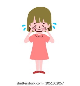 
Illustration of a young girl playing a gesture