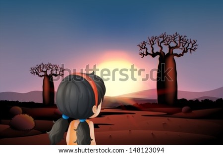 Similar – Image, Stock Photo People watching the sunset