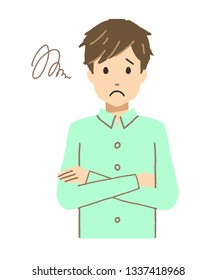 Illustration  of a young man