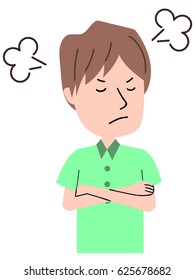 Illustration of a young man doing a gesture