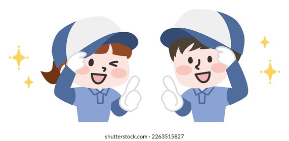 It is an illustration of a young moving worker