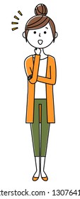 It is an illustration of a young woman I noticed.