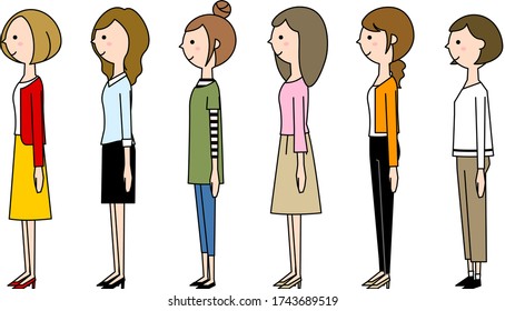 It is an illustration of young women.