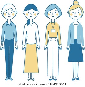 It is an illustration of young women.
