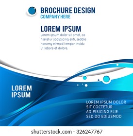 Illustration for your business presentations.. Abstract illustration bor brochure or flyer.
