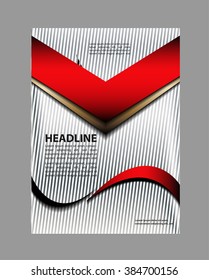 Illustration for your business presentations.. Abstract illustration bor brochure or flyer
