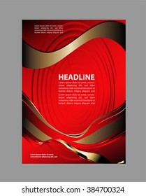 Illustration for your business presentations.. Abstract illustration bor brochure or flyer.

