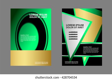 Illustration for your business presentations. Abstract illustration brochure or flyer.
