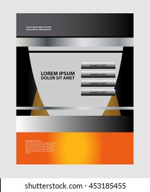 Illustration for your business presentations.. Abstract illustration bor brochure or flyer.
