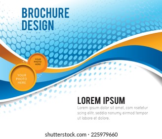 Illustration for your business presentations. Brochure or flyer.