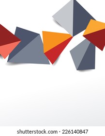 Illustration for your business presentations.Transparent fractal corporate background