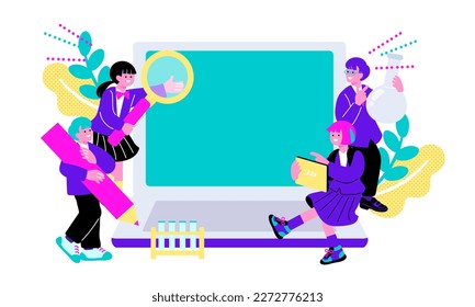 Illustration of youth and education image
