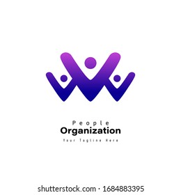 illustration youth logo template for company and many more project