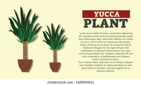 Illustration Of Yucca Plant Vector Design