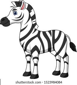 illustration of a zebra cartoon