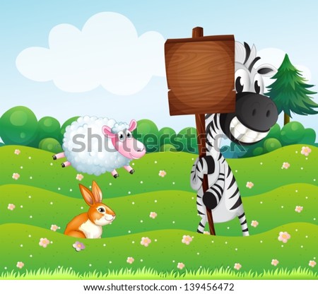 Similar – wooden board on grass