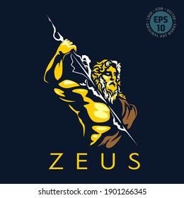 illustration of zeus vector image