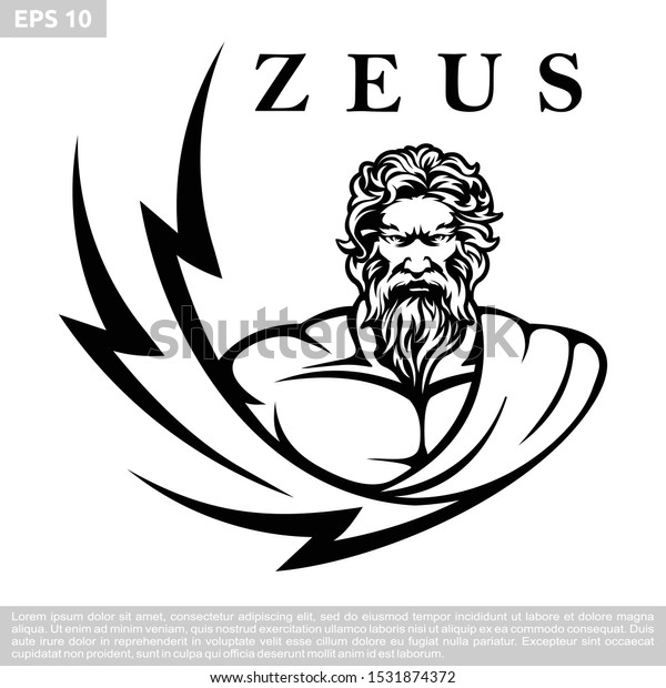 Illustration Zeus Vector Image Stock Vector (Royalty Free) 1531874372 ...