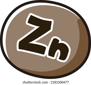 Ilustración del carácter de imagen de Zn