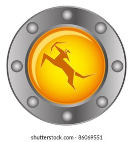 illustration of zodiac icon sagittarius