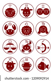 Illustration of zodiac sign