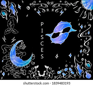 
The illustration - zodiac sign in black color.
