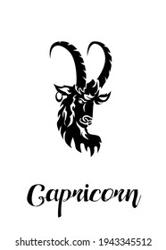 
The illustration - zodiac sign in the black color.