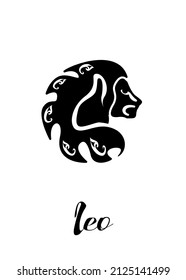 
The illustration - zodiac sign in the black color.