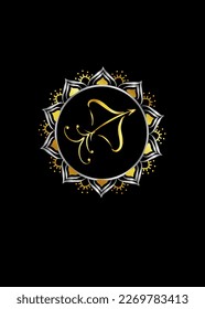 The illustration - zodiac sign in the black color.