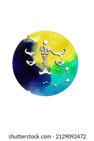 
The illustration - zodiac sign in flat style design.