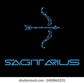 The illustration - zodiac sign in the modern style.