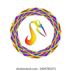The illustration - zodiac sign in the modern style.