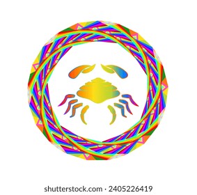 The illustration - zodiac sign in the modern style.
