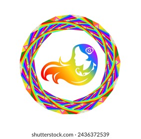 The illustration - zodiac sign in the modern style.