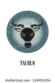 
The illustration - zodiac sign on a space background.