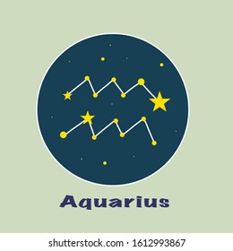 illustration with a zodiac sign, vector image