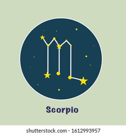 illustration with a zodiac sign, vector image