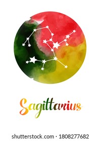 
The illustration - zodiac sign in watercolor style.