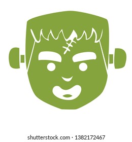 illustration of zombie face icon