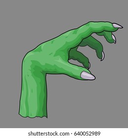 illustration of a zombie hand