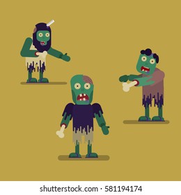 illustration of zombies