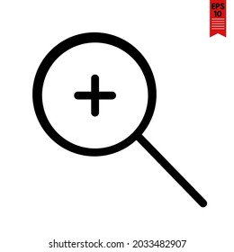 ilustración del icono de diseño de zoom