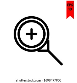 illustration of zoom flat icon